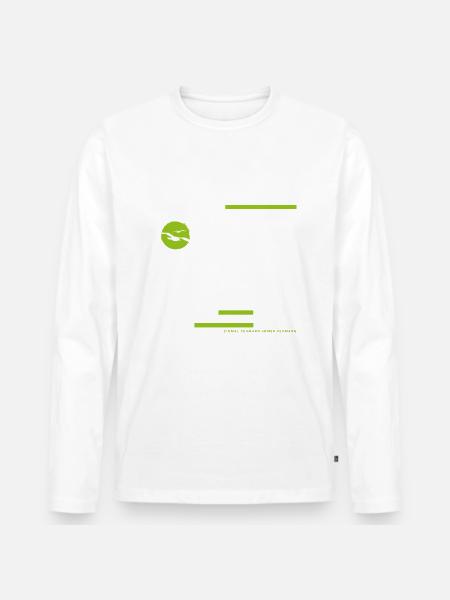 Fehmarn Ostsee - Männer Premium Bio Langarmshirt - Weiß