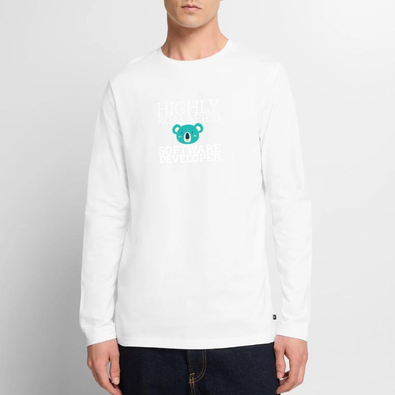 « Software Developer Koalafied | Programmeur » T-shirt manches longues Premium bio Homme