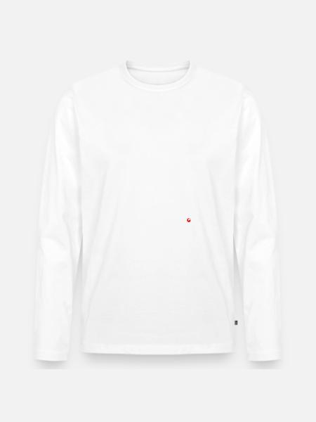 Sella Pass, Italian Passo Sella Serpentine - Men's Premium Organic Long Sleeve Shirt - white