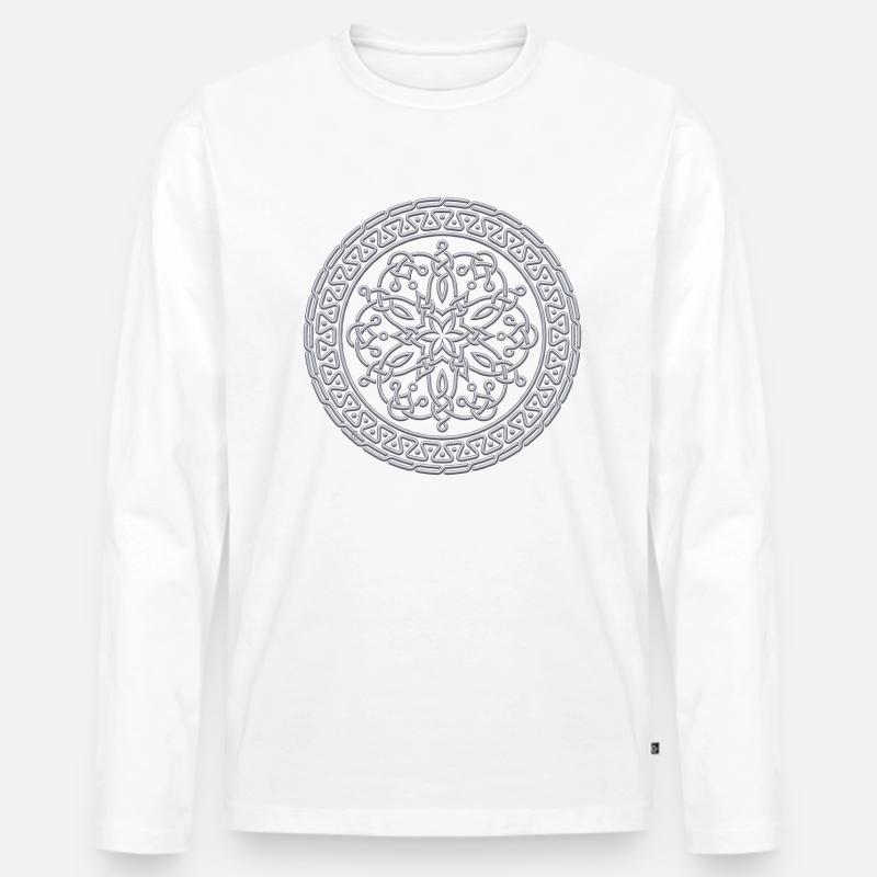 Kreismuster s - Männer Premium Bio Langarmshirt - undefined