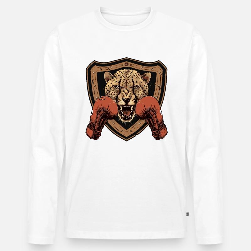 Gepard Boxer MMA - Männer Premium Bio Langarmshirt - undefined