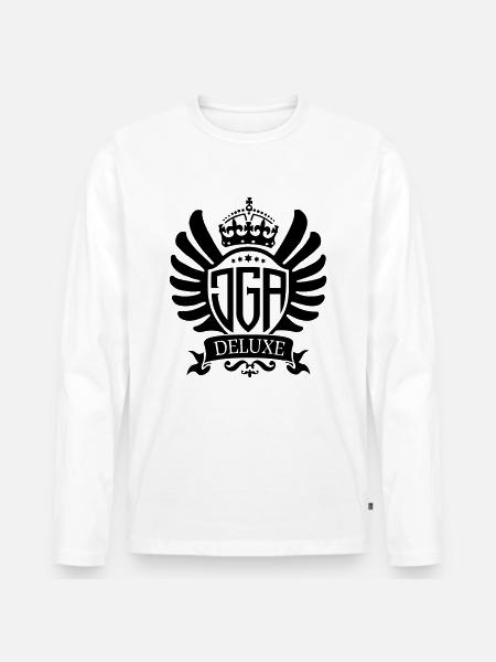JGA DELUXE - Männer Premium Bio Langarmshirt - Weiß