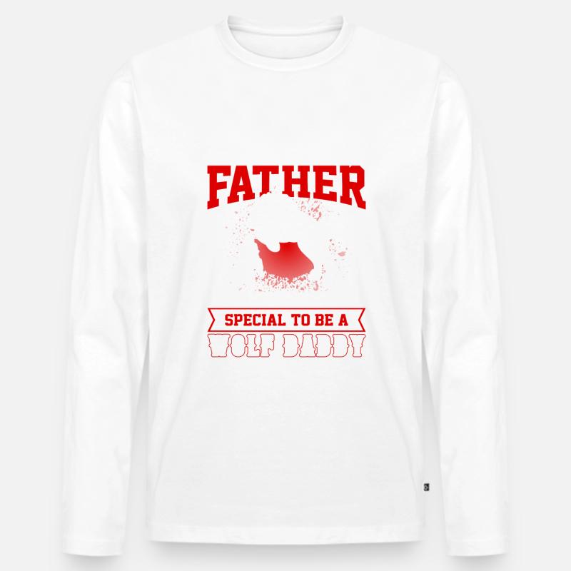 Wolfsspruch Wölfe Wolfsrudel Wolf - Männer Premium Bio Langarmshirt - undefined