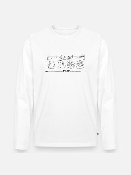 Popeye Strong To The Finish 360 Degree - T-shirt manches longues Premium bio Homme - blanc