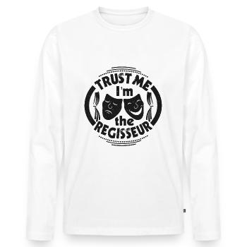 Theater Regisseur - Männer Premium Bio Langarmshirt - Weiß - Vorne - Nico (187cm)