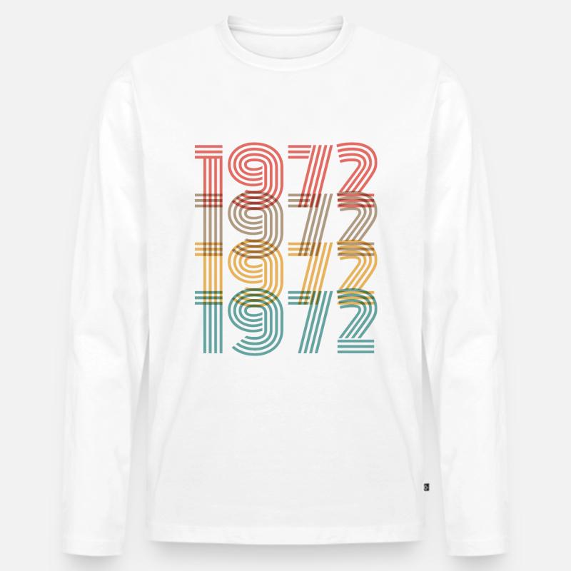 LEGENDARY SINCE 1972 - Männer Premium Bio Langarmshirt - Weiß