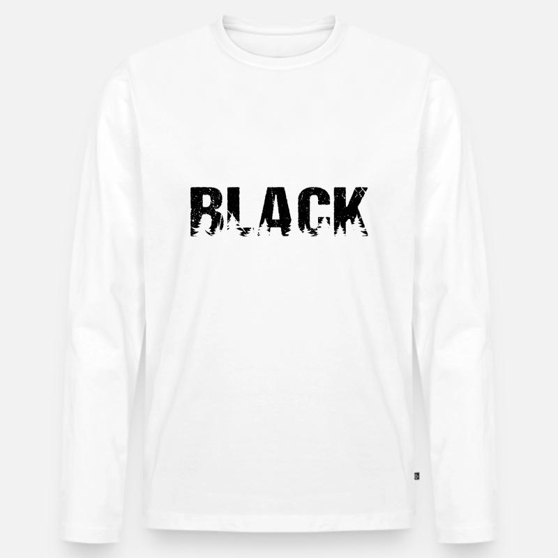 Black Forest Schwarzwald - Männer Premium Bio Langarmshirt - Weiß