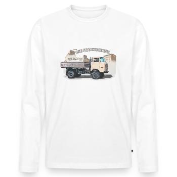 ifa w50 lkw ddr ossi - Männer Premium Bio Langarmshirt - Weiß - Vorne - Nico (187cm)
