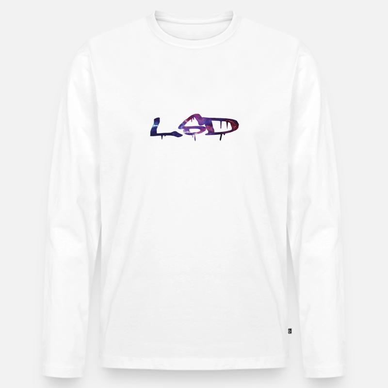 LSD - Männer Premium Bio Langarmshirt - Weiß