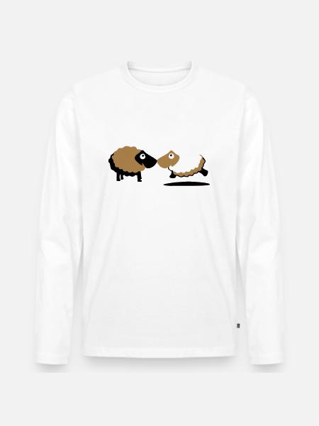 sheep - T-shirt manches longues Premium bio Homme - blanc