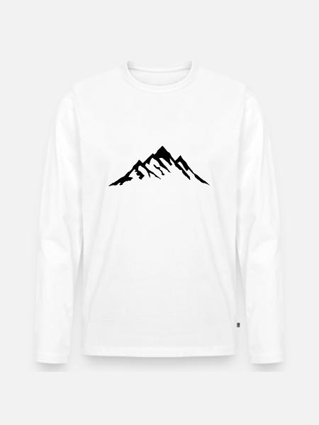 Mountain, Mountains - Men's Premium Organic Long Sleeve Shirt - white