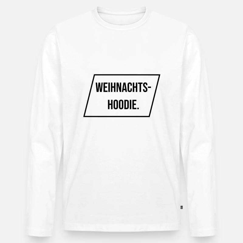 christmas, weihnachten - Männer Premium Bio Langarmshirt - Weiß