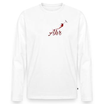 Solidahrität white - Männer Premium Bio Langarmshirt - Weiß - Vorne - Nico (187cm)