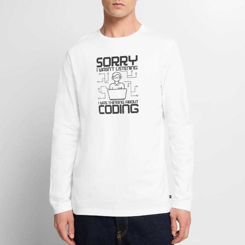 Programmeurs logiciels Web Coder Coding développeur T-shirt manches longues Premium bio Homme