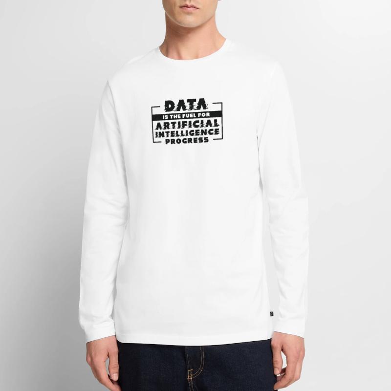 Machine de progrès de l’intelligence artificielle T-shirt manches longues Premium bio Homme
