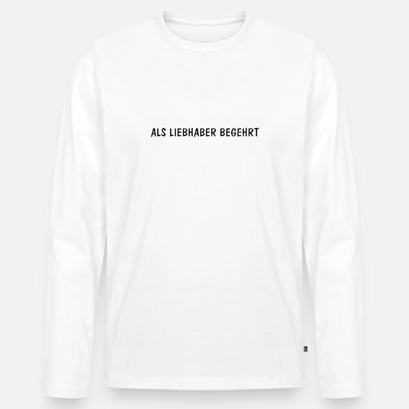 Geselle Ausbildung Spruch Geschenk - Männer Premium Bio Langarmshirt - Weiß