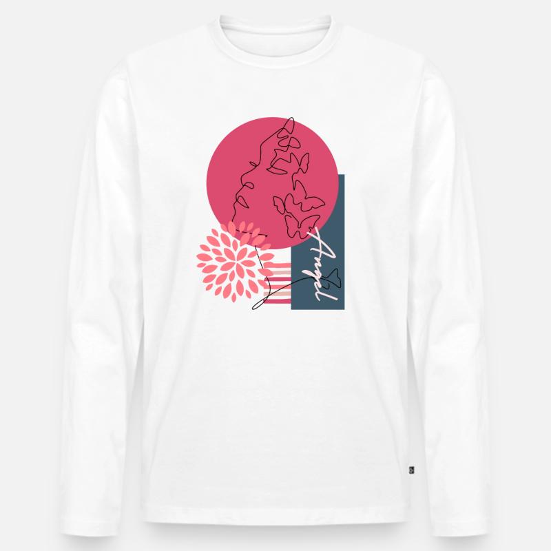 Magical Femininity - Männer Premium Bio Langarmshirt - Weiß