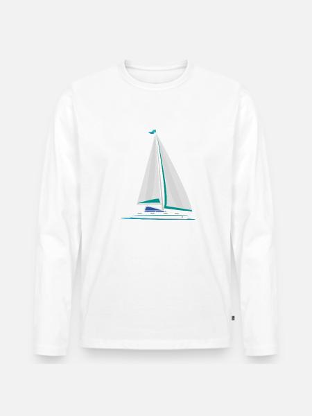 Segeln - Männer Premium Bio Langarmshirt - 