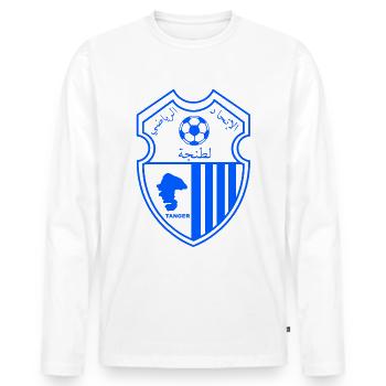 Ittihad Tanger - T-shirt manches longues Premium bio Homme - blanc - Devant - Nico (187cm)