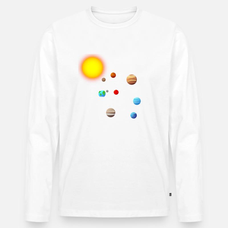 Sonnensystem - Männer Premium Bio Langarmshirt - undefined