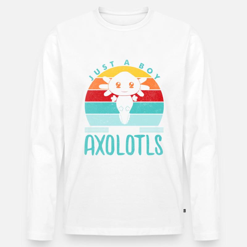 Axolotl - Männer Premium Bio Langarmshirt - undefined