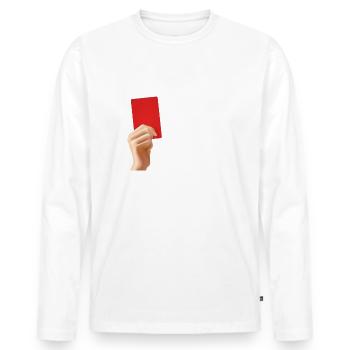 No Racism No racism in football - Men's Premium Organic Long Sleeve Shirt - white - Front - Nico (187cm)