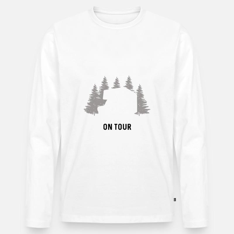 Camper on Tour - Männer Premium Bio Langarmshirt - undefined