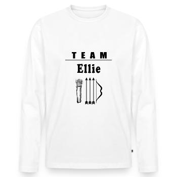 team ellie t-shirt video games bow and arrows - Men's Premium Organic Long Sleeve Shirt - white - Front - Nico (187cm)