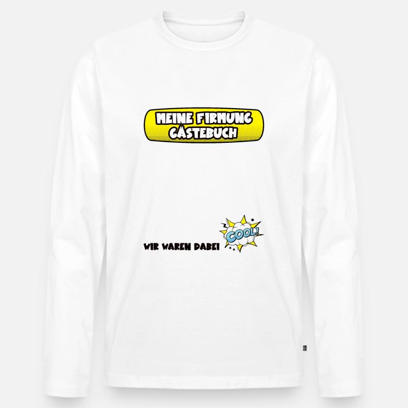 Firmung Gästebuch Katholische Kirche Firmling - Männer Premium Bio Langarmshirt - Weiß