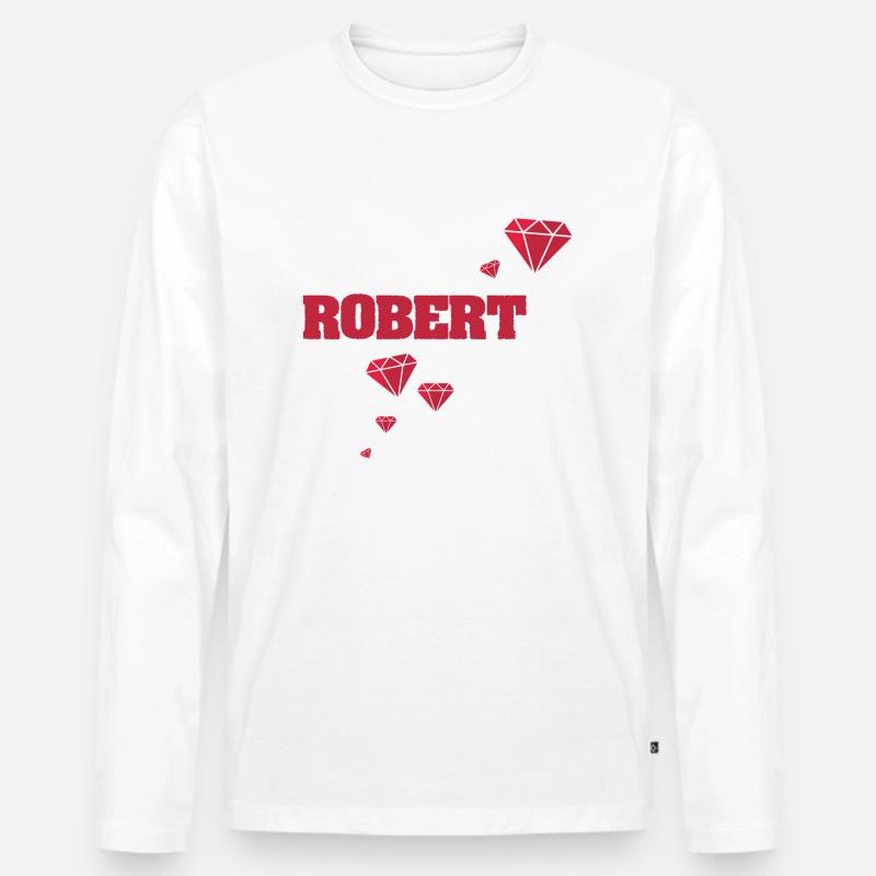Geschenkidee Robert - Männer Premium Bio Langarmshirt - undefined