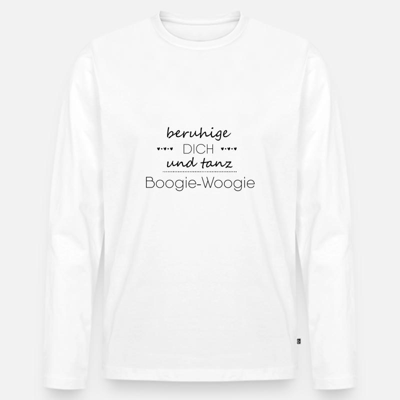 Geschenk für Boogie-Woogie Tänzer - Männer Premium Bio Langarmshirt - Weiß