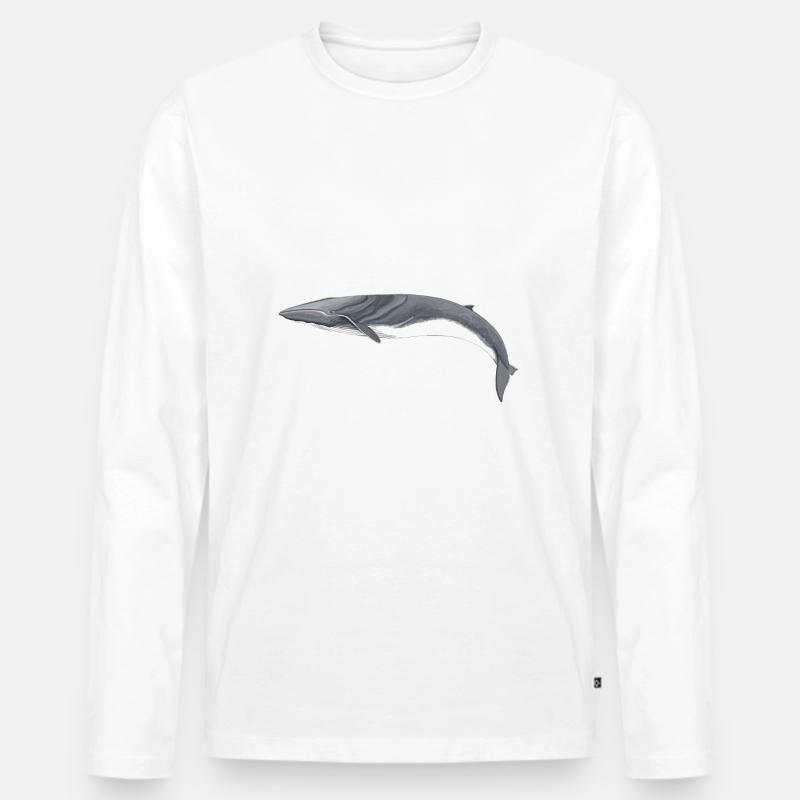 Finnwal - Finnwal - Rorqual commun - Männer Premium Bio Langarmshirt - Weiß