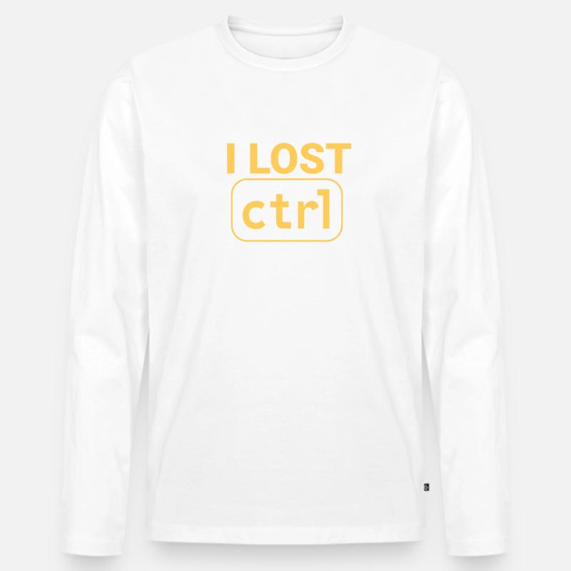 "Lost CTRL | Programmierer" - Männer Premium Bio Langarmshirt - undefined