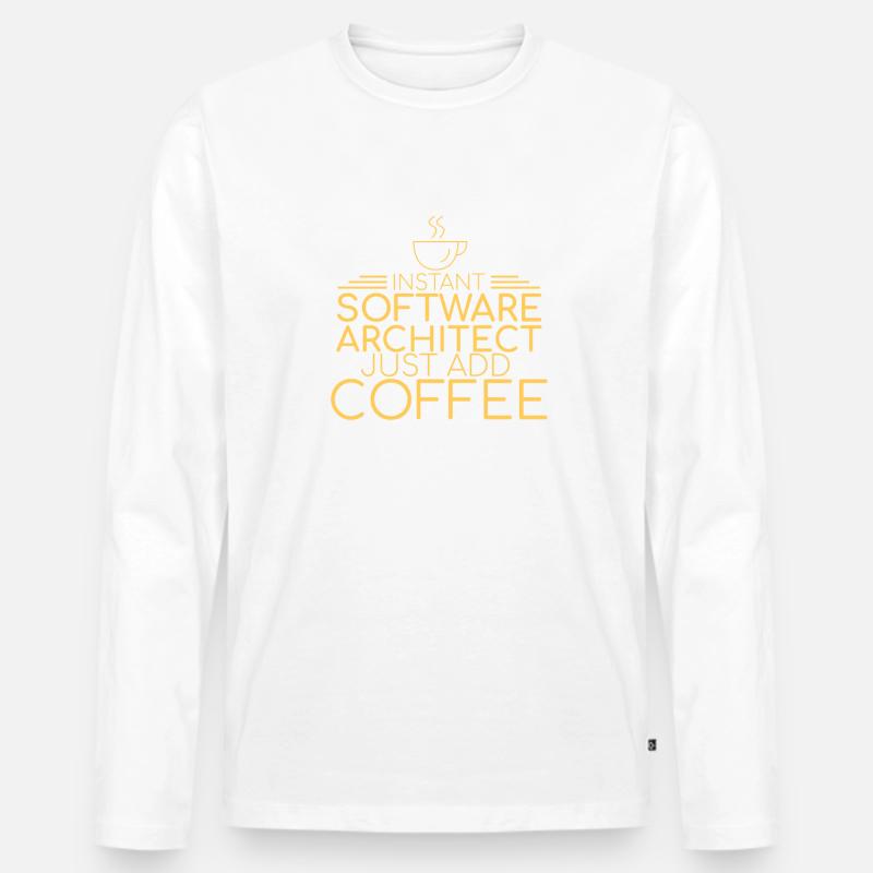 "Software Architect Coffee | Software Architecture" Men's Premium Organic Long Sleeve Shirt