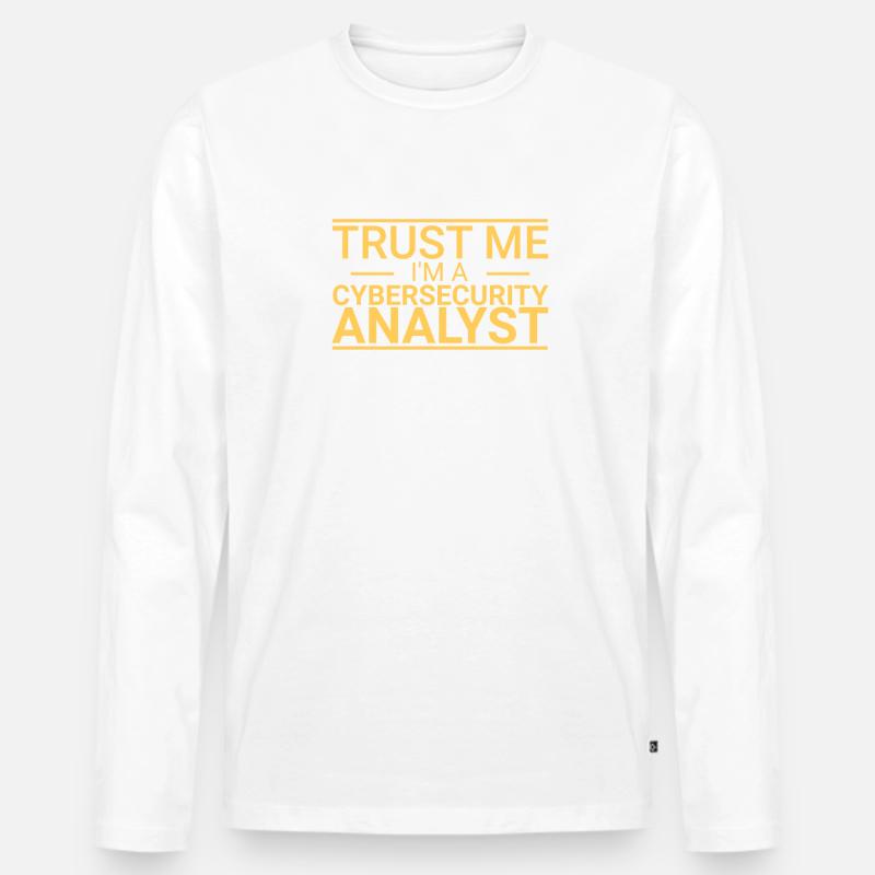 "Cybersecurity Analyst Trust | Cybersecurity" - Männer Premium Bio Langarmshirt - undefined