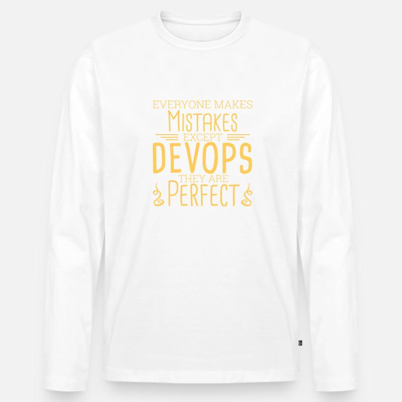 "DevOps Perfect | Softwareentwicklung" - Männer Premium Bio Langarmshirt - undefined