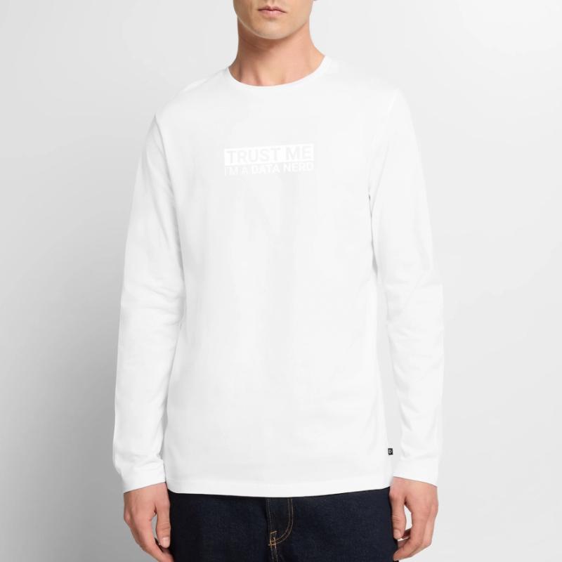 "Data Nerd Trust | Data Science" Männer Premium Bio Langarmshirt