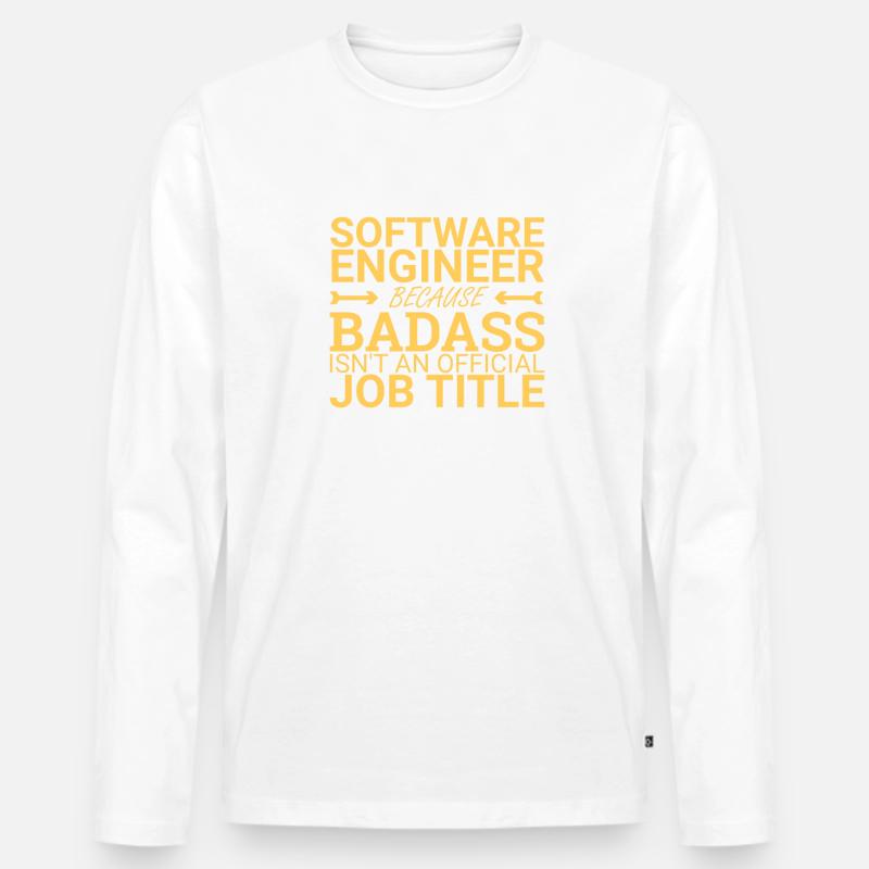 "Software Engineer Badass | Programming" - Männer Premium Bio Langarmshirt - undefined