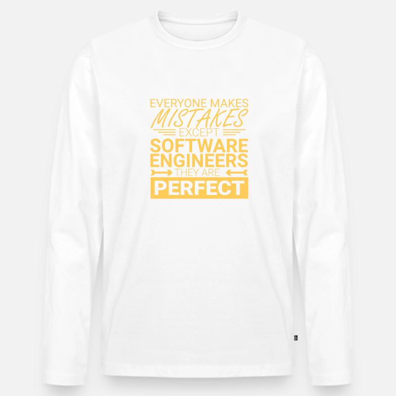 "Software Engineer Perfect | Programming" - Männer Premium Bio Langarmshirt - undefined