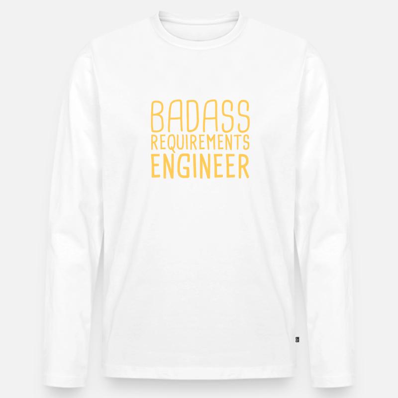 "Requirements Engineer Badass | Engineering" - Männer Premium Bio Langarmshirt - undefined