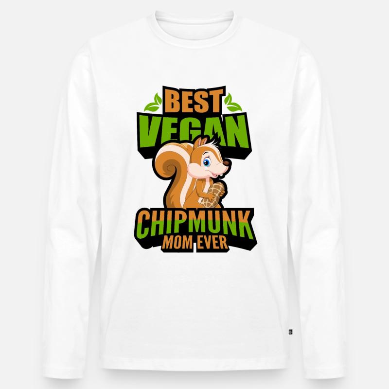 Chipmunks - Männer Premium Bio Langarmshirt - Weiß