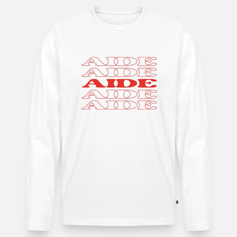 Assistent Helfer Assoziierter Akolyth - Männer Premium Bio Langarmshirt - Weiß