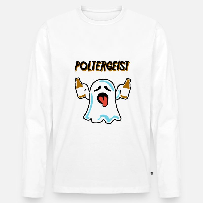 Polterer, Polterabend, Junggeselle, Geschenk - Männer Premium Bio Langarmshirt - Weiß