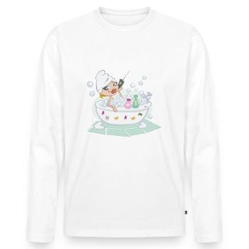 bath bath bathtub bathtub shower shower6 - Men's Premium Organic Long Sleeve Shirt - white - Front - Nico (187cm)