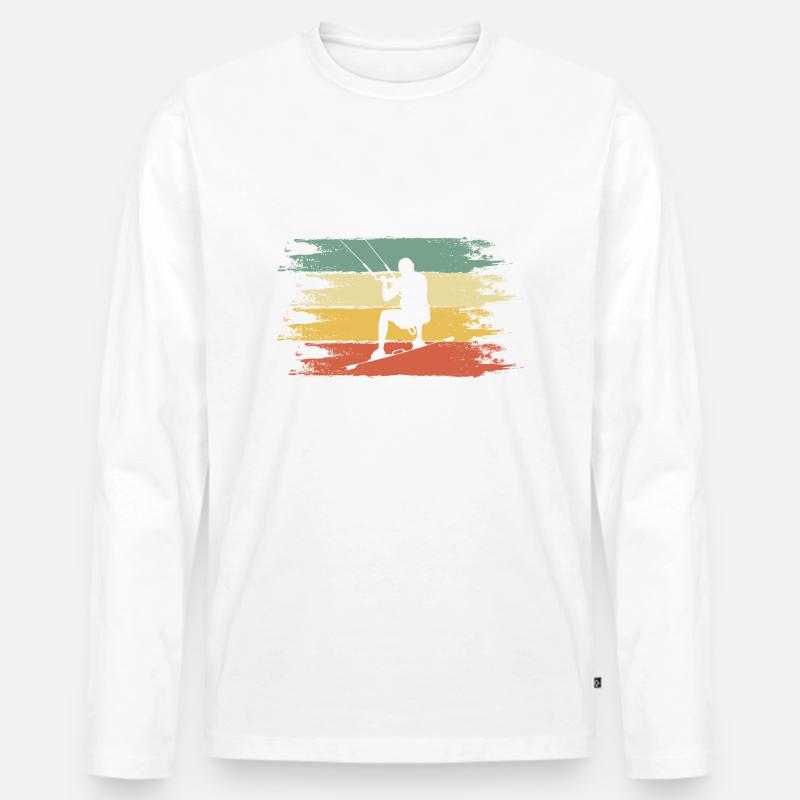 Kiter - Männer Premium Bio Langarmshirt - undefined