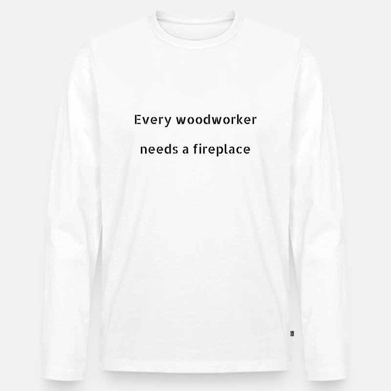 plumber funshirt present idea - Männer Premium Bio Langarmshirt - Weiß
