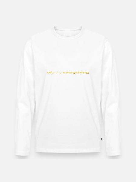Beast everything white - Men's Premium Organic Long Sleeve Shirt - white