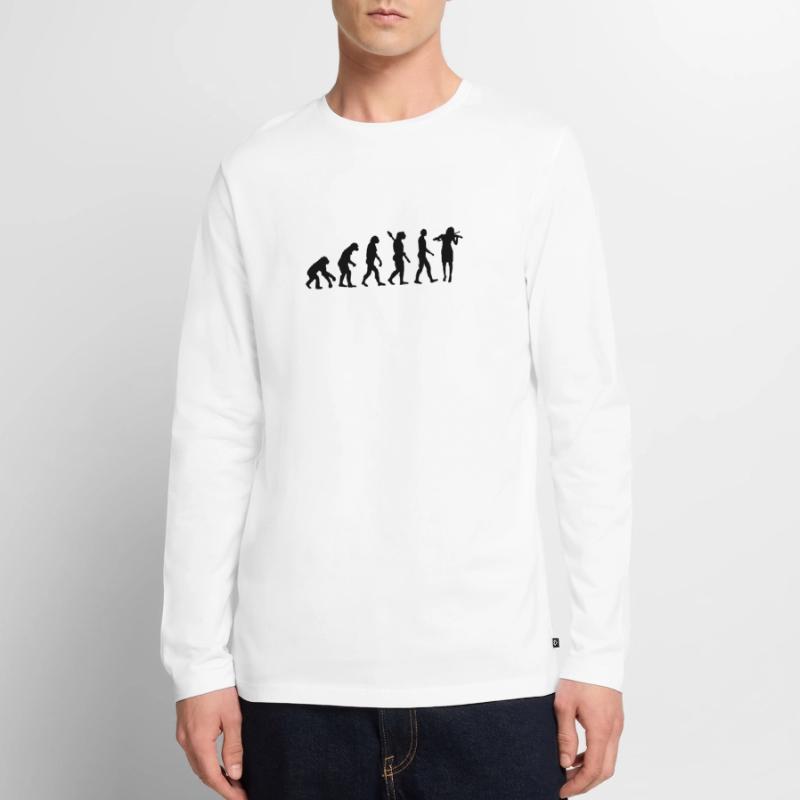 Evolution Violon T-shirt manches longues Premium bio Homme