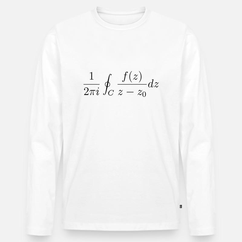 Cauchy Theorem - Männer Premium Bio Langarmshirt - Weiß