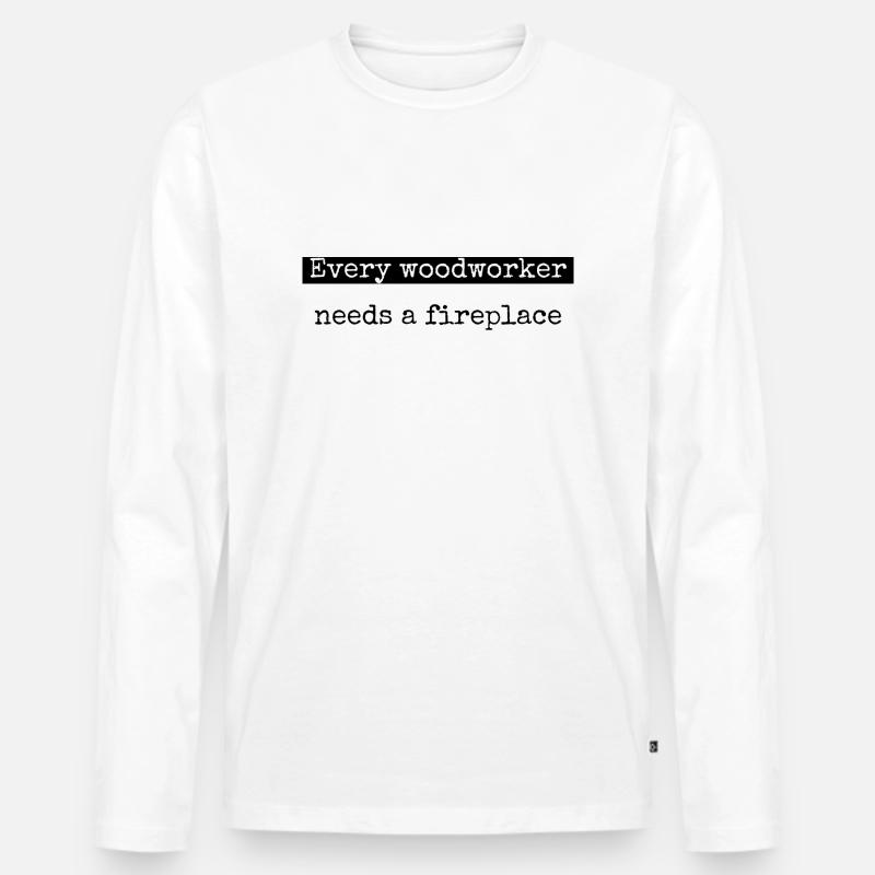 birthday present birthday gift plumber - Männer Premium Bio Langarmshirt - Weiß